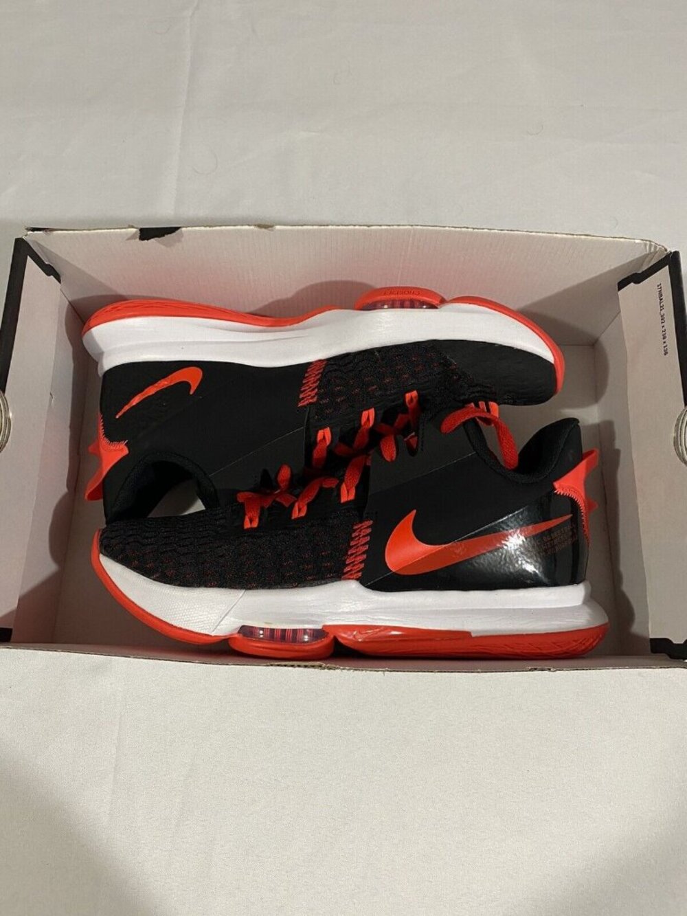 New Mens Size 12 Black Red Nike Lebron Witness V Basketball Shoes CQ9380 005